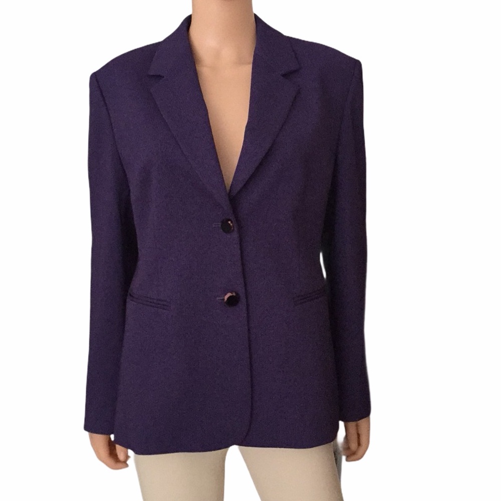 NWT Draper’s studio boucle purple blazer